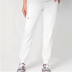 Figs Zamora Jogger Scrub Pants White Size Small